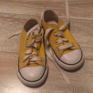 Bright yellow converse